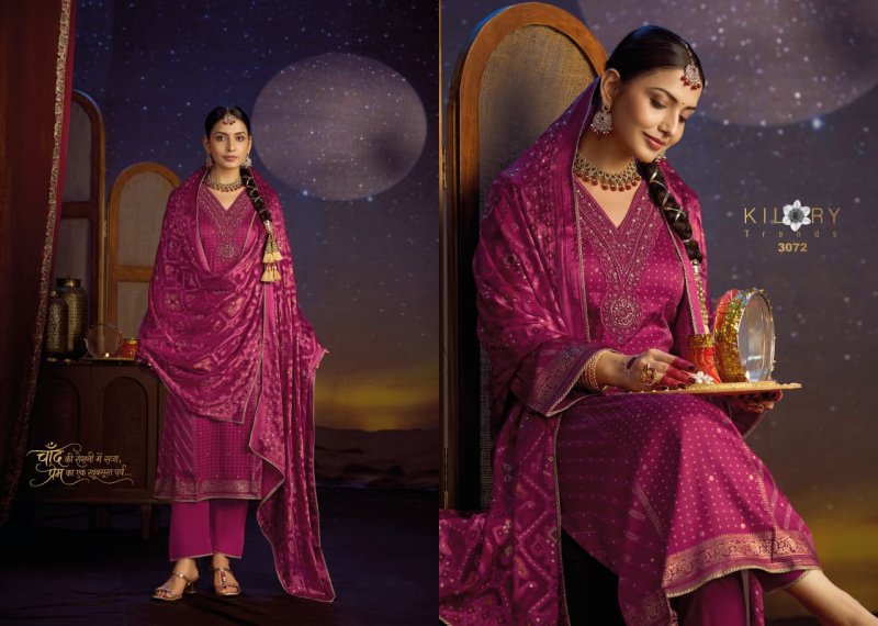 Shrungar By Kilory Gaji Silk Printed Embroidery Dress Material 